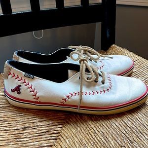 Keds womens size 9 baseball mom Atlanta braves shoes